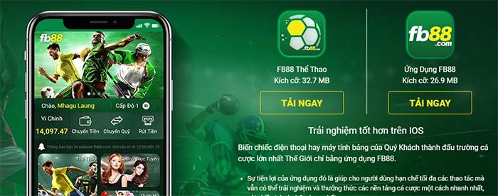 Các bước tải ứng dụng cá cược Fb88